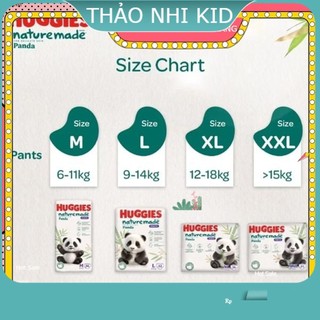 [TRỢ GIÁ] COMBO 2 Bịch tã/bỉm Huggies Nature made PANDA bề mặt sợi tre thiên nhiên cho bé - TỔNG KHO BỈM LINH ĐÀM