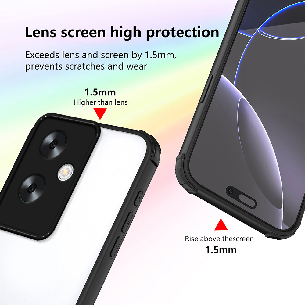 Ốp lưng Realme Note 60 Vỏ trong suốt bảo vệ bốn góc cho vỏ điện thoại Realme Note 60
