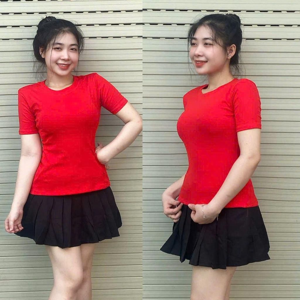 Áo Kiểu Nữ Đẹp Cổ V Tay Ngắn Đính Cườm Co Giãn Bigsize ESHOP - Áo Thun Nữ Ôm Body Sang Chảnh MS567