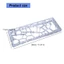 EC 1PC GH60 Bàn phím cơ PC Case Họa tiết thông gió Ứng dụng tương thích