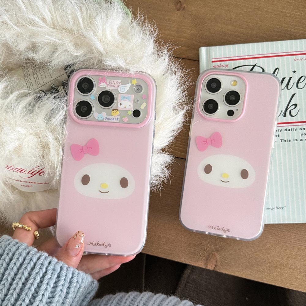 Ốp Lưng Cứng Tương Thích Với iPhone 13 14 14Pro 14ProMax 15 15Pro 15ProMax 16 16Pro 16ProMax 17 17Pro 17ProMax Ốp Họa Tiết Giai Điệu Màu Hồng