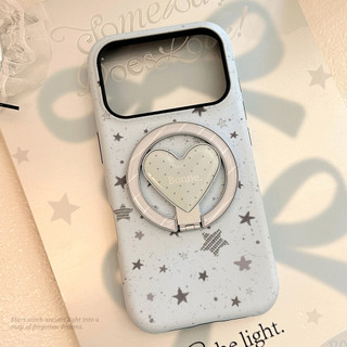 [Sheren] Ốp Điện Thoại Ngôi Sao Graffiti Xanh Xám Thích Hợp Cho i17 16 15 14 13 12 11 pro max Vỏ Bảo Vệ Chống Sốc