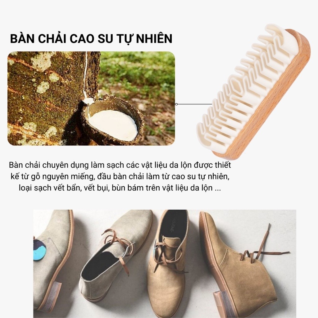 M8 Bàn Chải Cao Su Non  Chuyên Dùng Vệ Sinh Làm Sạch Đánh Giày, Đồ Da Lộn MALAN
