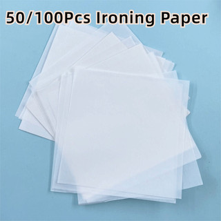 MKYCO Giấy Nướng Hạt Perler 50/100 cái, Phụ Kiện Đồ Chơi Tái Sử Dụng, Hỗ Trợ Ủi Bằng Máy