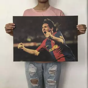 Messi Ngôi Sao Bóng Đá Poster Không Khung Chống Thấm Nước Tranh Treo Tường Nghệ Thuật Cho Phòng Khách Thanh Thể Thao Xổ Số Cửa Hàng Trang Trí