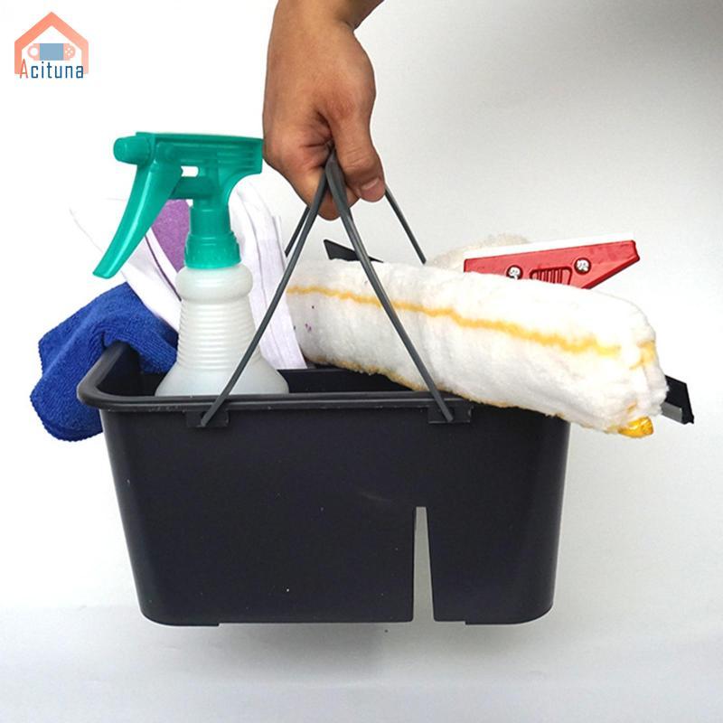 Giỏ đựng đồ vệ sinh đa năng có tay cầm Dụng cụ sắp xếp Sản phẩm làm sạch Bảo quản