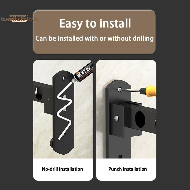 TRTR -drill Ban Công Giá Phơi Quần Áo Có Thể Gập Lại Che Khuyết Điểm Giá Phơi Quần Áo Phòng Tắm Treo Tường Giá Treo Quần Áo VN