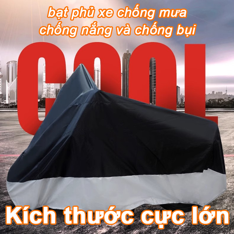 Bạt 3 lớp dùng cho xe máy, chống mưa nắng và bụi với chất liệu bạt dày bảo vệ xe ngoài trời, bạt phủ xe máy