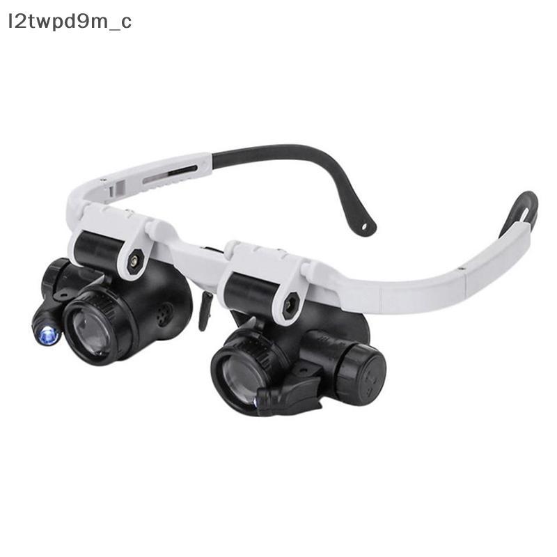 COD Headband Kính lúp với ánh sáng LED 8x 15x 23X thợ đồng hồ jeweler Loupe mới