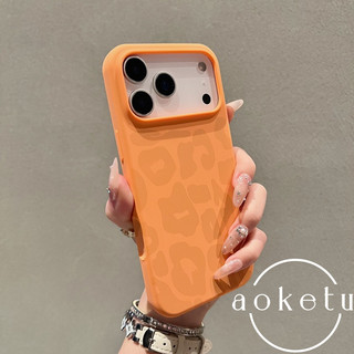 Xingyu Orange thích hợp cho vỏ điện thoại Apple 17Promax, vỏ bảo vệ iPhone 16 Pro in hình con báo 15 bằng silicon lỏng, vỏ chống rơi 14 / 13 mờ bao gồm tất cả các loại