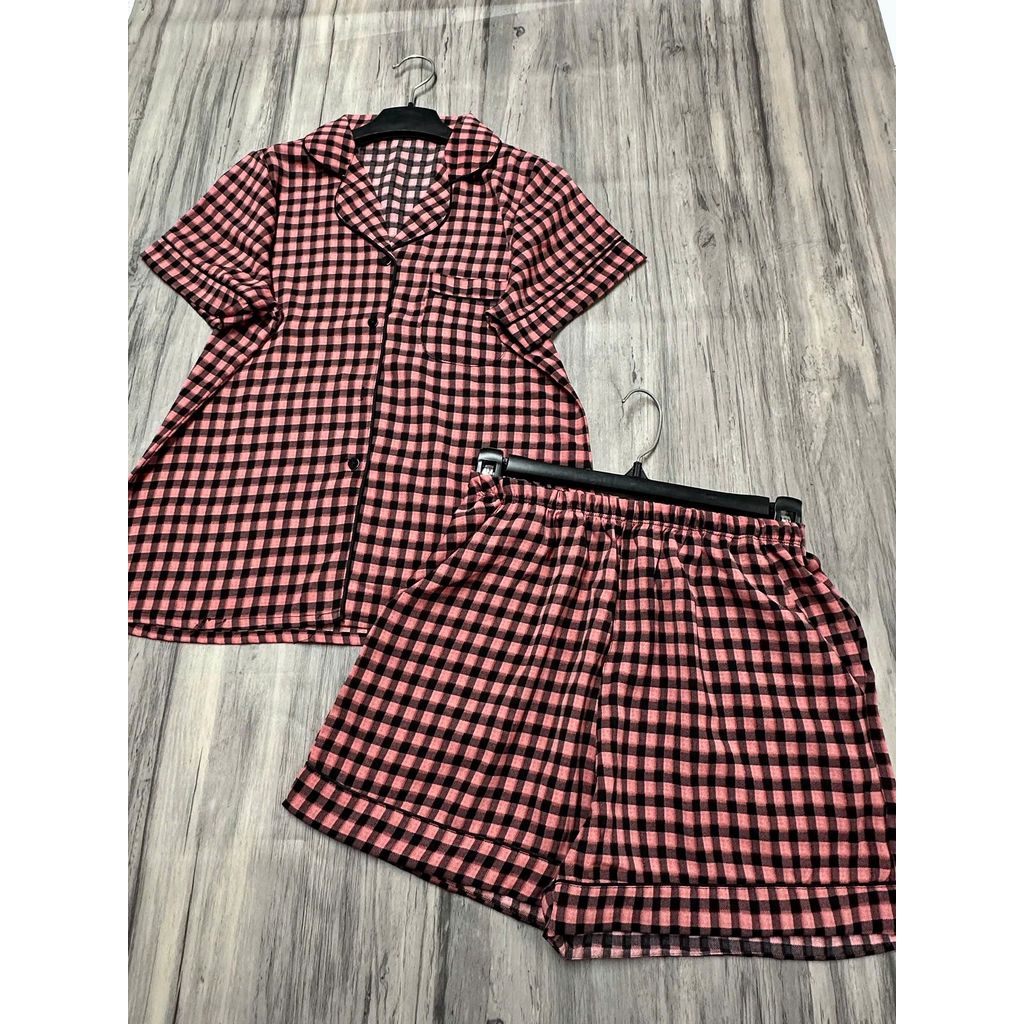 Quần Đùi Set Bộ Pyjama Viền Lé Tay Ngắn Quần Đùi Lụa Mango Cao Cấp Fom Từ 45 Đến 58kg Màu Sắc Đa Dạng