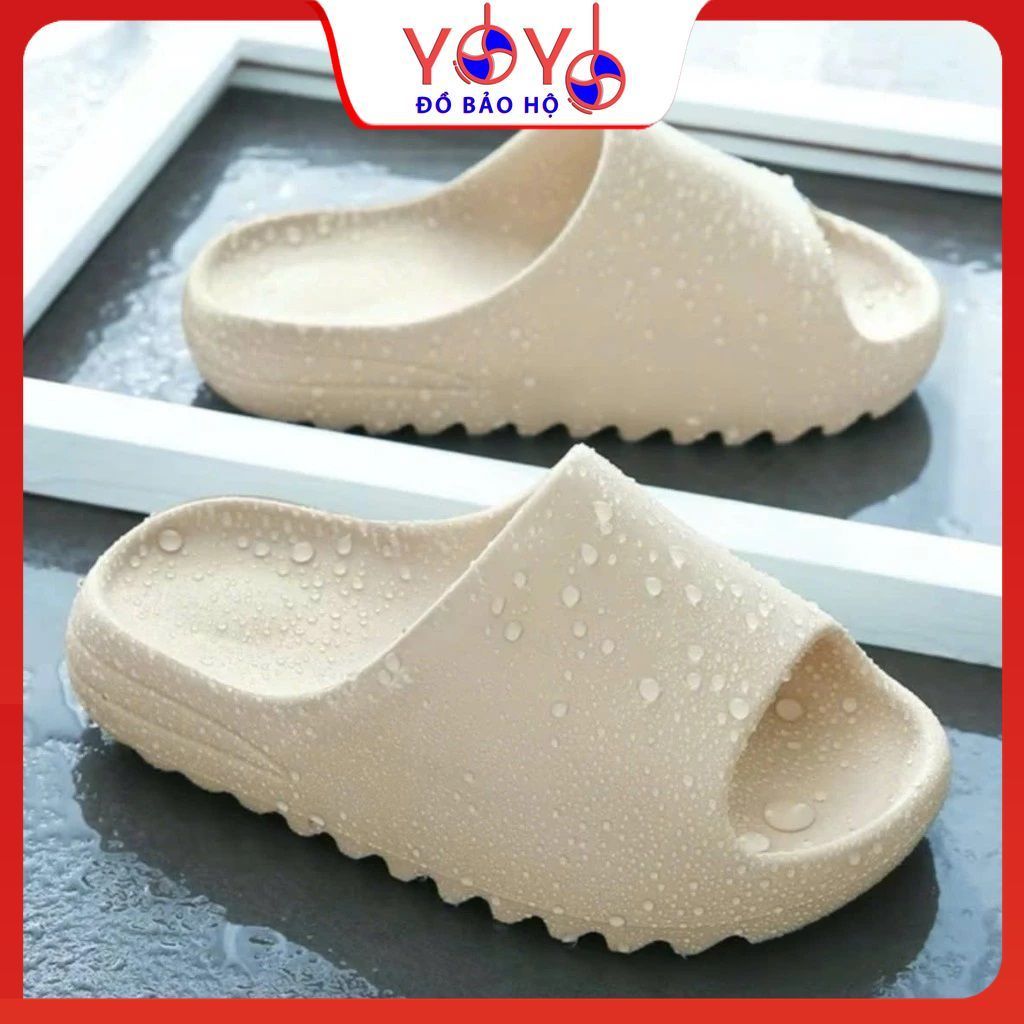 Dép yz slide bản vân nhám nam nữ , trẻ em, Dép bánh mì Yeezy slide các ...