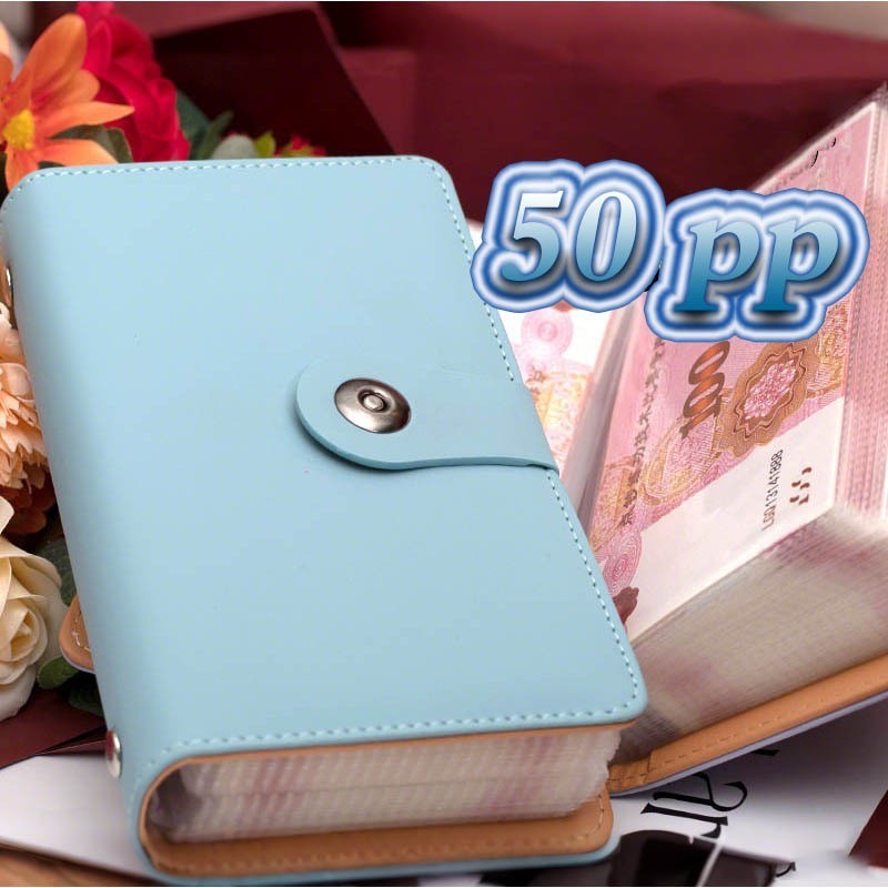 Sổ 100 Bao Thơ Tiết Kiệm | Da PU Kích Thước A6 | Ngăn Chứa Tiền Mặt | Thử Thách Tiết Kiệm