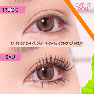 Mascara Chống Trôi Cathy Doll, Bền Màu Giúp Tăng Cường Độ Dày Của Mi Wake Up 2 Step Mascara 5.5g