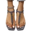 Dép xỏ ngón T-Strap Nữ Mùa Hè 2025 Phong Cách Mới Mũi Vuông Thời Trang Đế Bằng Nữ Dép La Mã Thường Ngày26040109