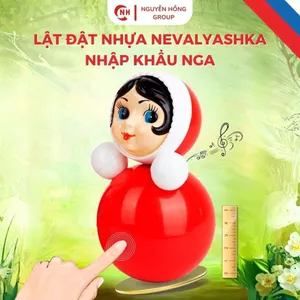 Lật đật nhựa Nevalyashka 26 cm Nhập khẩu Nga đáng yêu đồ chơi sưu tầm