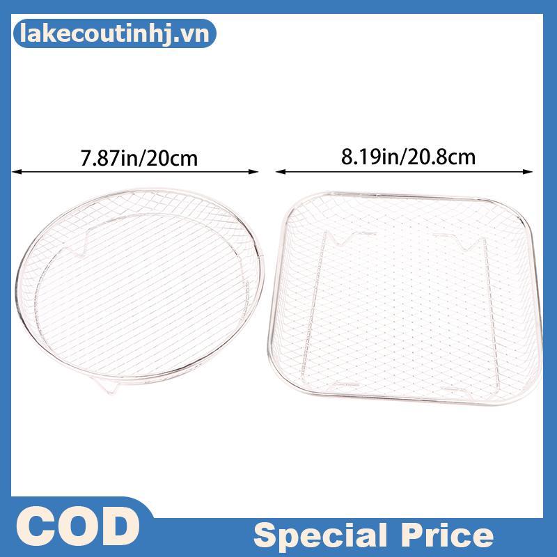 Lu 1 Nồi Chiên Không Khí Ra Staable Nướng Ra Thép Không Gỉ Nướng Giỏ Chống Sét Airfryer Khay Dây Ra Giỏ Tiện Ích Nhà Bếp tinhj