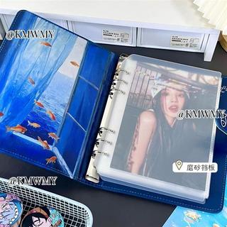 A5 Cá Vàng Dreamland Sách Thẻ Da Từ Tính Bốn Lưới Da Từ Tính Sách Thẻ Bốn Lưới Bưu Thiếp Sách Lưu Trữ A5 Cá Vàng Dreamland Từ Da Sách Thẻ Chữa Bệnh Màu Xanh 10cm Đuổi Sao Photocard Bốn Lưới Bưu Thiếp Lưu Trữ