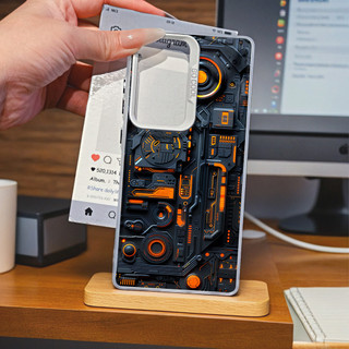 Chip cyberpunk có thể chạy được SAMSUNG A05 A06 A13 A14 A15 A25 A55 A35 S22 S23 S24 S25 ULTRA laser case IMD mài lỗ lớn
