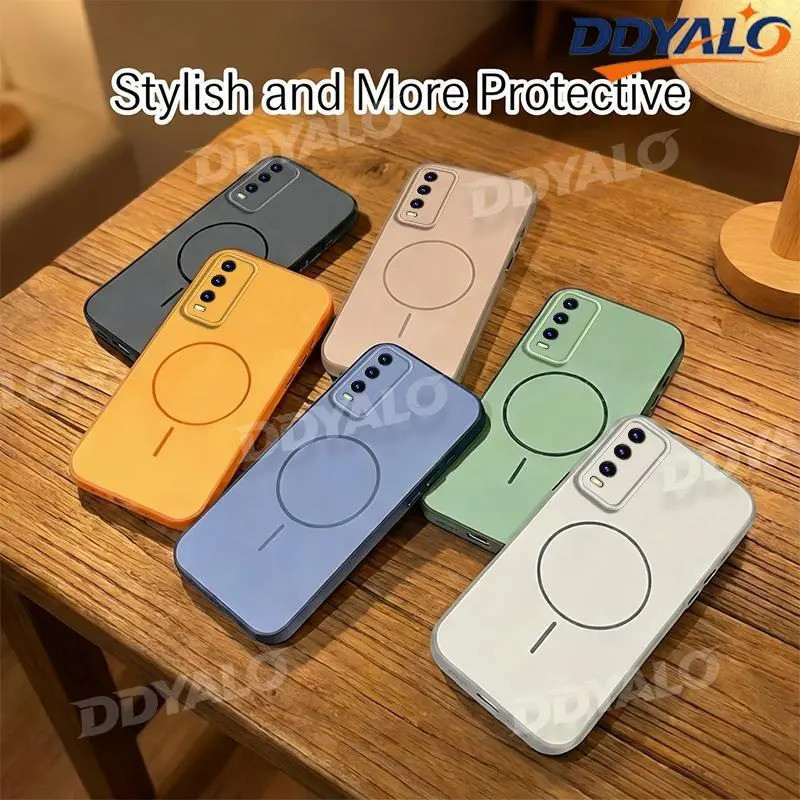 Ốp Khối Màu Cho VIVO Y20 Y20S Y20A Ốp Lưng Cứng Mỏng Và Bảo Vệ Mềm Màu Trơn Chống Sốc XCSS