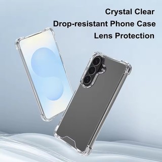 [JLK] ốp lưng s25 fe Lưng Cứng Lai Chống Sốc Cho Samsung Galaxy S26 S25 S24 S23 S22 S21 Ultra Plus FE Edge Vỏ Mềm Trong Suốt S26Ultra Cover Slim