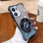 Ốp điện thoại di động, Thiết kế sang trọng, Dành cho OPPO Reno 13F và 13 13 Pro, Lớp phủ chống sốc bốn bánh, Bao bì lấp lánh, Hấp thụ từ tính, Bảo hiểm toàn diện, Đi kèm với giá đỡ.