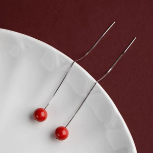 Bông tai nữ Cinnabar đơn giản mới
