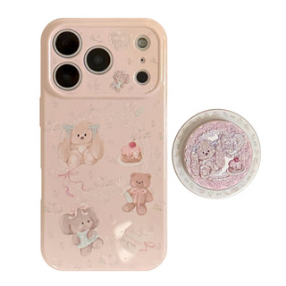 [Sheren] Ốp điện thoại búp bê hoa lấp lánh Thích hợp cho i17 16 15 14 13 12 11 pro max Vỏ bảo vệ chống sốc