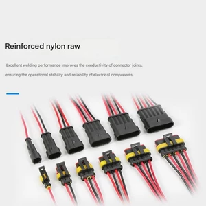 EDB * Cặp 18AWG Đầu nối điện ô tô chống nước bằng nhựa 1-6Pin cho điện tử ô tô và xe máy
