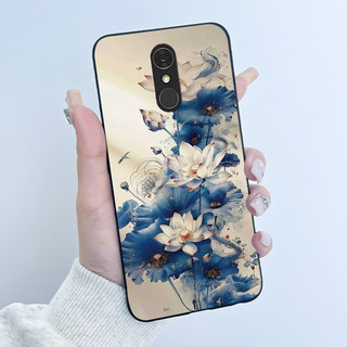 Ốp Lưng Cho LG Q7 / Q7 Alpha Q7a / Q7 Plus Q7 + Ốp Điện Thoại Thẩm Mỹ Sang Trọng Dễ Thương Thoáng Mát Bé Trai Bé Gái Đen Mờ Mềm Ốp Lưng Silicon