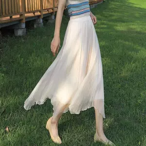 VáyStreamer Super Fairy Phong Cách Mới, A-Line Không Đồng Nhịp, Độ Dài Vừa Phải