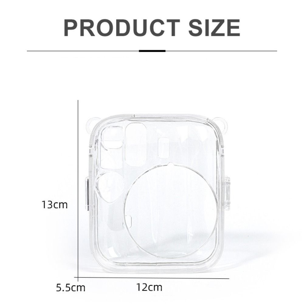 NOTE1 Camera tức thì, Vỏ bảo vệ chống sốc dây đeo cầu vồng, Túi đeo vai trong suốt pha lê cho chụp ảnh Fujifilm Instax Mini 13