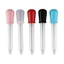 Yoo 5 Chiếc Ống Dạng Lỏng Silicon 5ML Ống Nhỏ Giọt Trong Suốt Tốt Nghiệp Có Đầu Cao Su Mềm