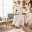 Đồ chơi sang trọng ngựa QEARY, Búp bê nhồi bông ngựa ấm cúng giống như thật, Ngựa mịn dễ thương Mô phỏng thực tế mềm mại Hoạt hình Lễ hội búp bê ngựa nhồi bông