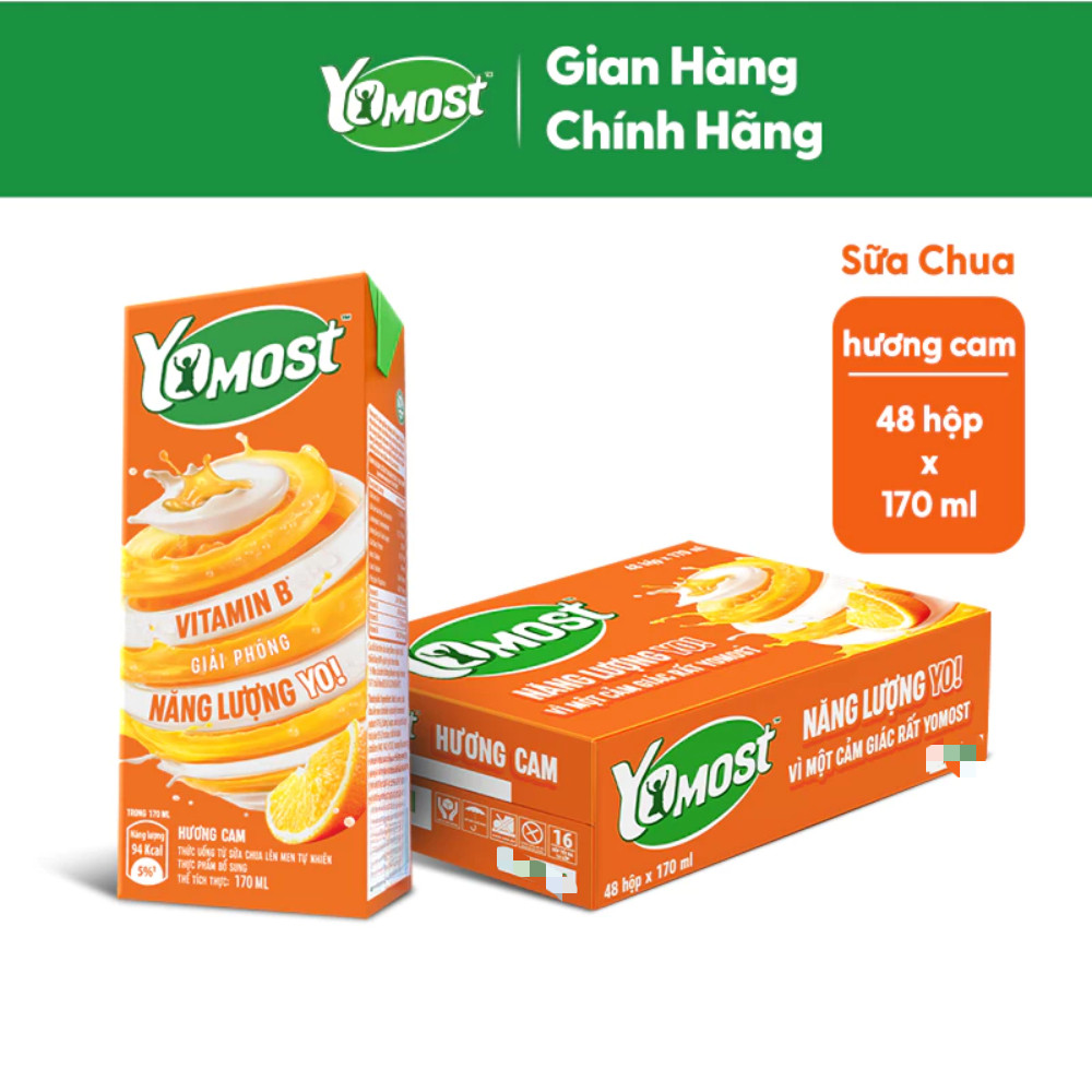 [Combo Giá Sỉ] Sữa Chua Uống Yomost Lốc 170ml Nhiều Vị, Thơm Ngon Đậm Đà Dinh Dưỡng Cho Bé