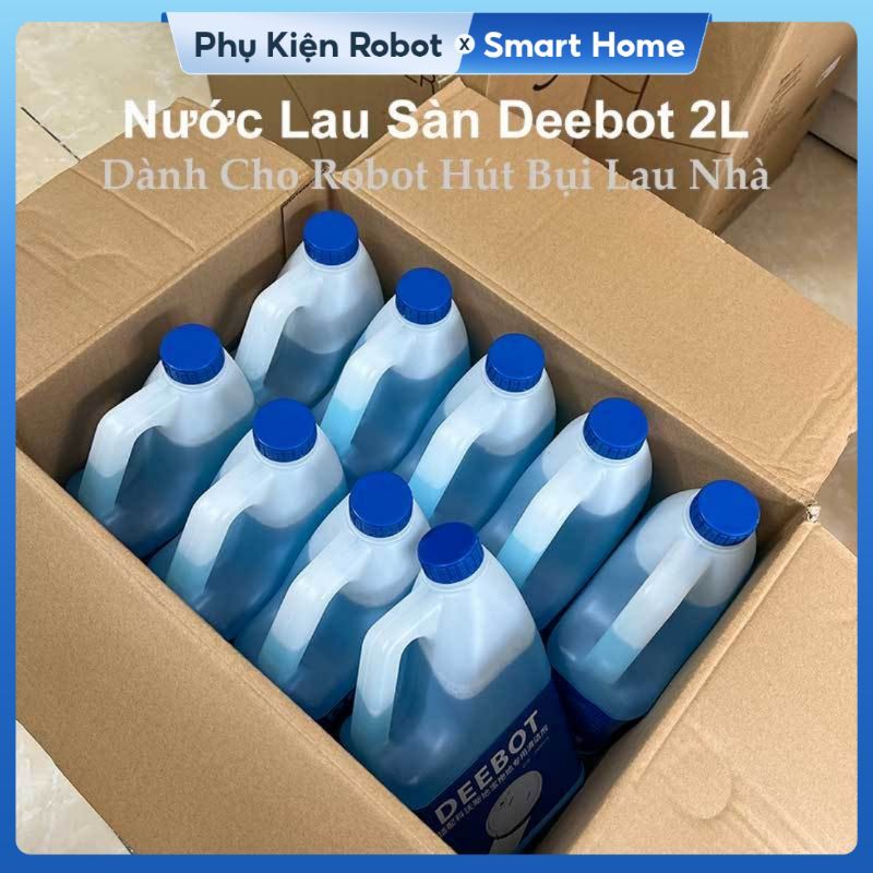 Nước Lau Sàn Deebot Cho Robot Hút Bụi Lau Nhà, Sạch Sàn, Khử Khuẩn, Làm Mềm Nước & Bảo Vệ Robot ( 2L )