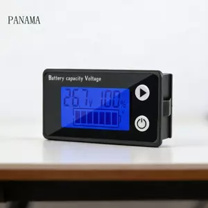 NAMA DC9-100V Đồng Hồ Đo Điện Màn Hình LCD Kỹ Thuật Số Sạc Xe Ô Tô Mức Chỉ Báo Dẫn Axit Lithiums Vôn Kế