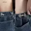 DELMER Jean Fit Thắt chặt khóa, Thắt nút thắt có khóa thắt lưng có thể điều chỉnh, Nút thắt nút màu vàng bạc cá tính cho phụ kiện thắt lưng quần jean rộng