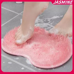 JASMINE Massage Thảm Ba Cạp Bàn Chải Làm Sạch Tắm Chân Rửa Thảm Đa Năng Suer Treo Tường Thảm Chà Chân Tay Tắm Toàn Thân JASMINE