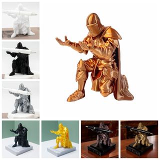 Trang trí hiệp sĩ SENRTY, Đồ trang trí hiệp sĩ in 3D ngộ nghĩnh sáng tạo, Đồ trang trí tinh tế Giá đỡ bút đa chức năng Văn phòng