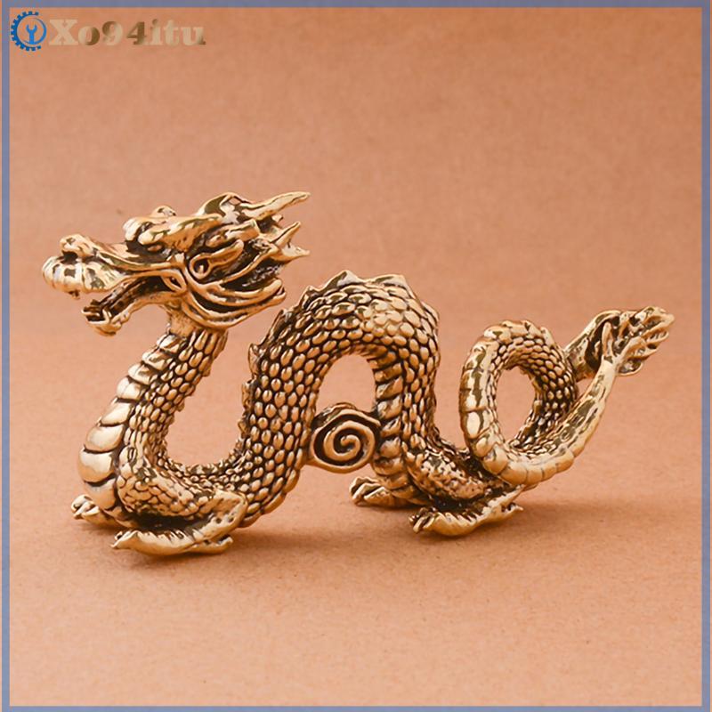 XOITU Quái Vật Trung Quốc Tượng Rồng Đồng Tượng Đồ Trang Trí Cổ Đồng Thần Thoại Động Vật Thu Nhỏ Trang Trí Nhà Cửa Thủ Công Bộ Sưu Tập VN