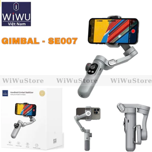 Gimbal Chống Rung 3 Trục WIWU Yunteng SE007 - Tích Hợp Đèn LED, Sạc Không Dây, Thời Lượng Pin 10 Giờ