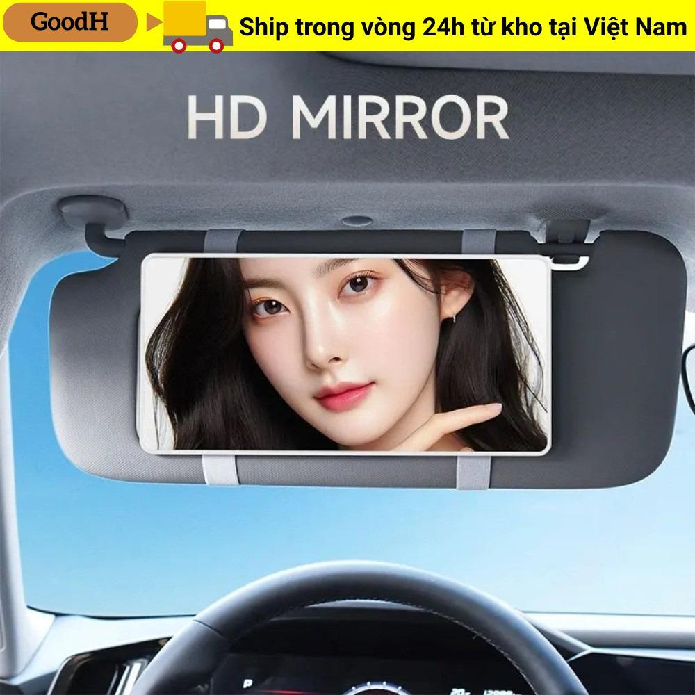 Tấm che nắng GOODH, Gương trang điểm che nắng màn hình lớn, Gương mỹ phẩm HD di động chắc chắn Phụ kiện nội thất ô tô