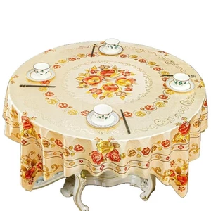 Khăn trải bàn tròn XYLJJ14 Độc quyền để cung cấp thương mại điện tử Có thể đóng gói riêng Khăn trải bàn mạ vàng chống thấm nước Chống dầu chống @ -