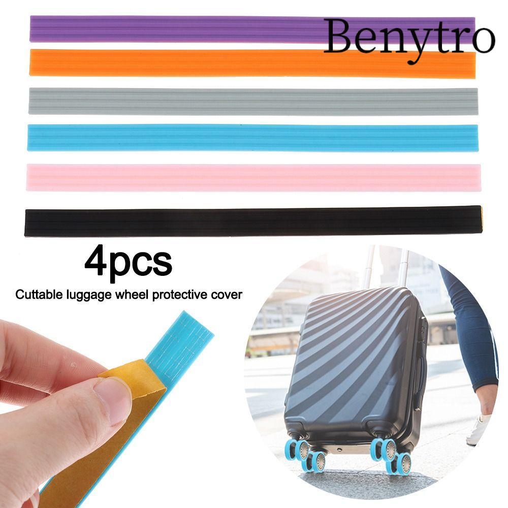 BENYTRO Du Lịch Hành Lý Caster Giày, Giảm Tiếng Ồn Castor Tay Vali Phần Trục Vali Bánh Xe Vali Vỏ Bảo Vệ, Bánh Xe Hành Lý Silicon Bảo Vệ DIY Im Lặng Bánh Xe