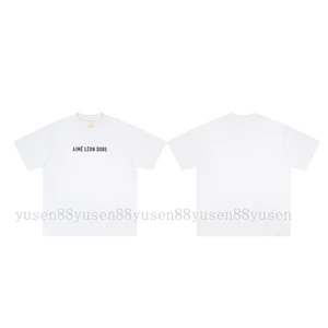 Chất Lượng Cao Phong Cách Mới A32 L D Street Loose Casual Cotton Nguyên Chất Áo Thun Tay Ngắn