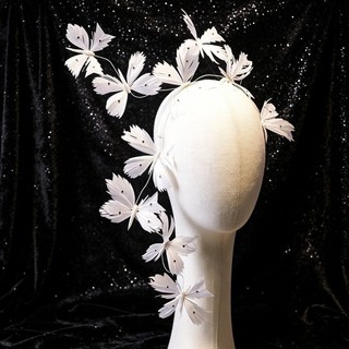 Phụ kiện tóc handmade hình bướm thanh lịch, phù hợp cho cô dâu chụp ảnh cưới