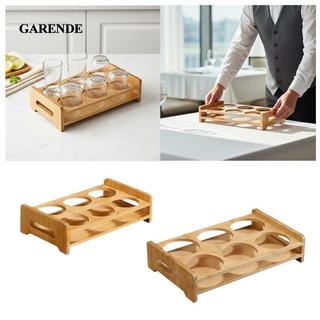 Garende Tre Cốc Khay Đựng Phục Vụ Đứng Kính Tổ Chức Uống Phụ Kiện Cho Cocktail Thanh Sử Dụng