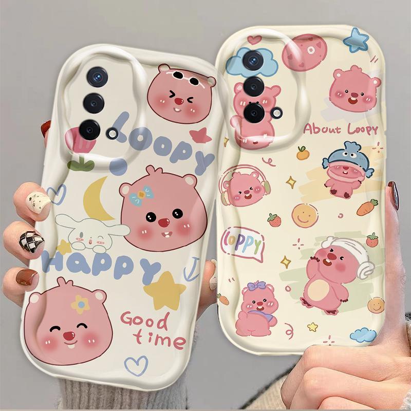 Thích Hợp Cho OPPO A74 A95 F19 F19S Reno 6 Lite 4G Bảo Vệ 3D TPU Mềm Hoạt Hình Dễ Thương Loopy Vỏ Điện Thoại Chống Sốc