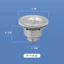 811 Đầu Thép Đơn Bồn Rửa Thoát Nước Nhà Bếp Chậu Rau Inox Đơn Bồn Rửa Đôi Drainer Chậu Rửa Rau Phụ Kiện QLFZ